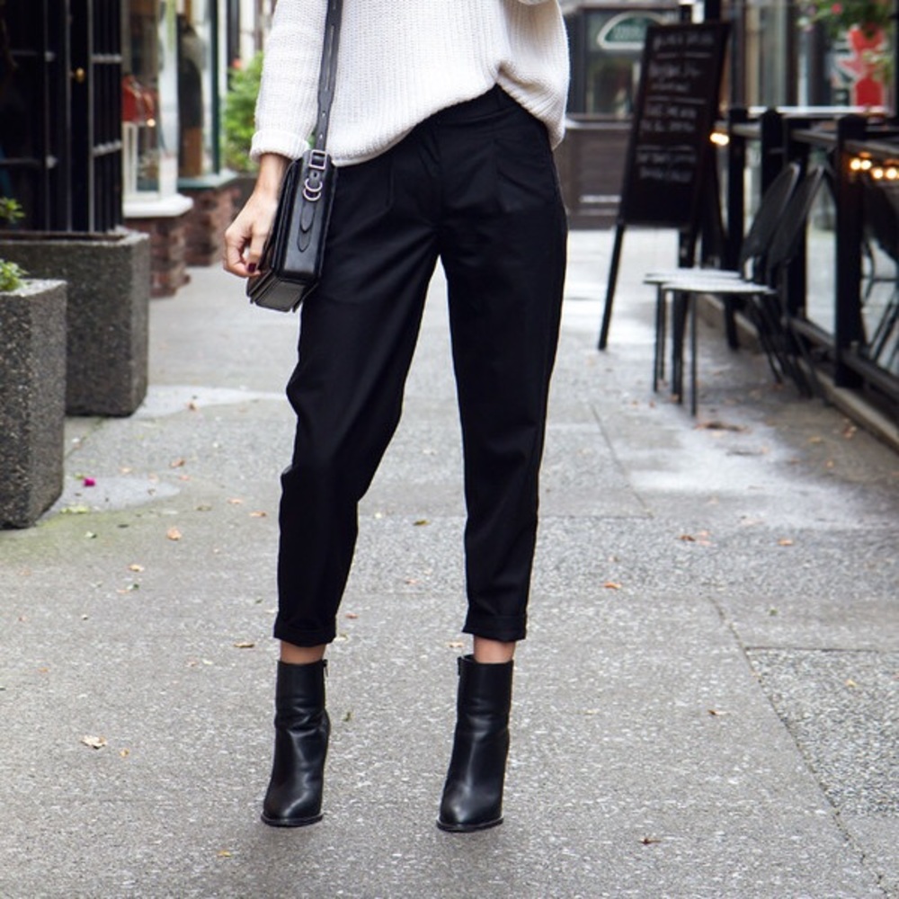 Vince zip ankle hem pants